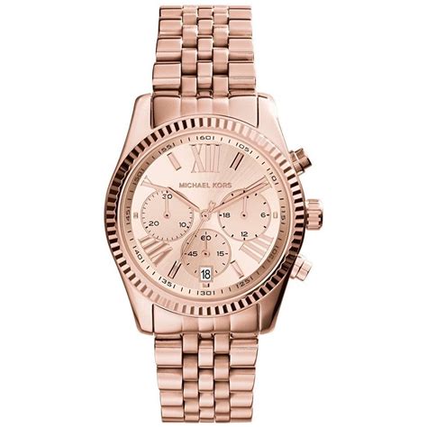 michael kors watch rose gold ladies|More.